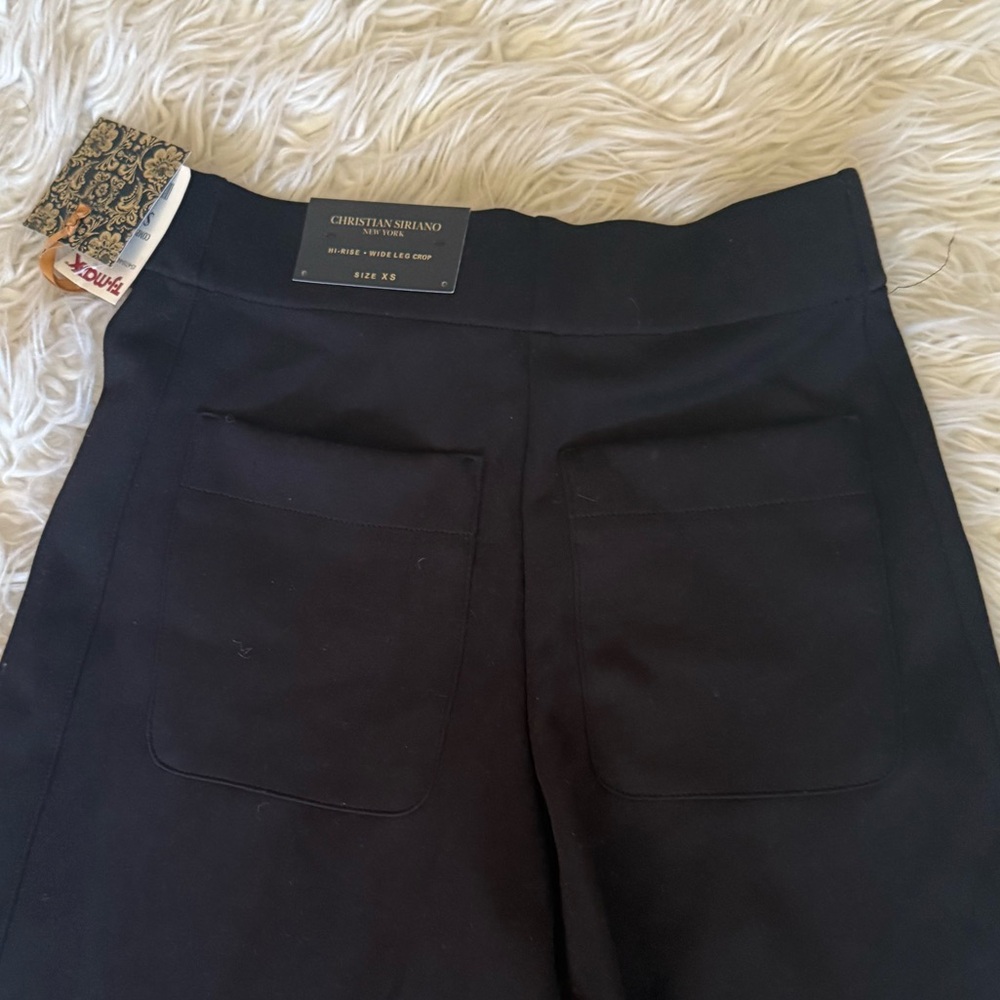 Christian Siriano Hi-Rise wide leg  Black womens Dress Pants - Picture 7 of 8